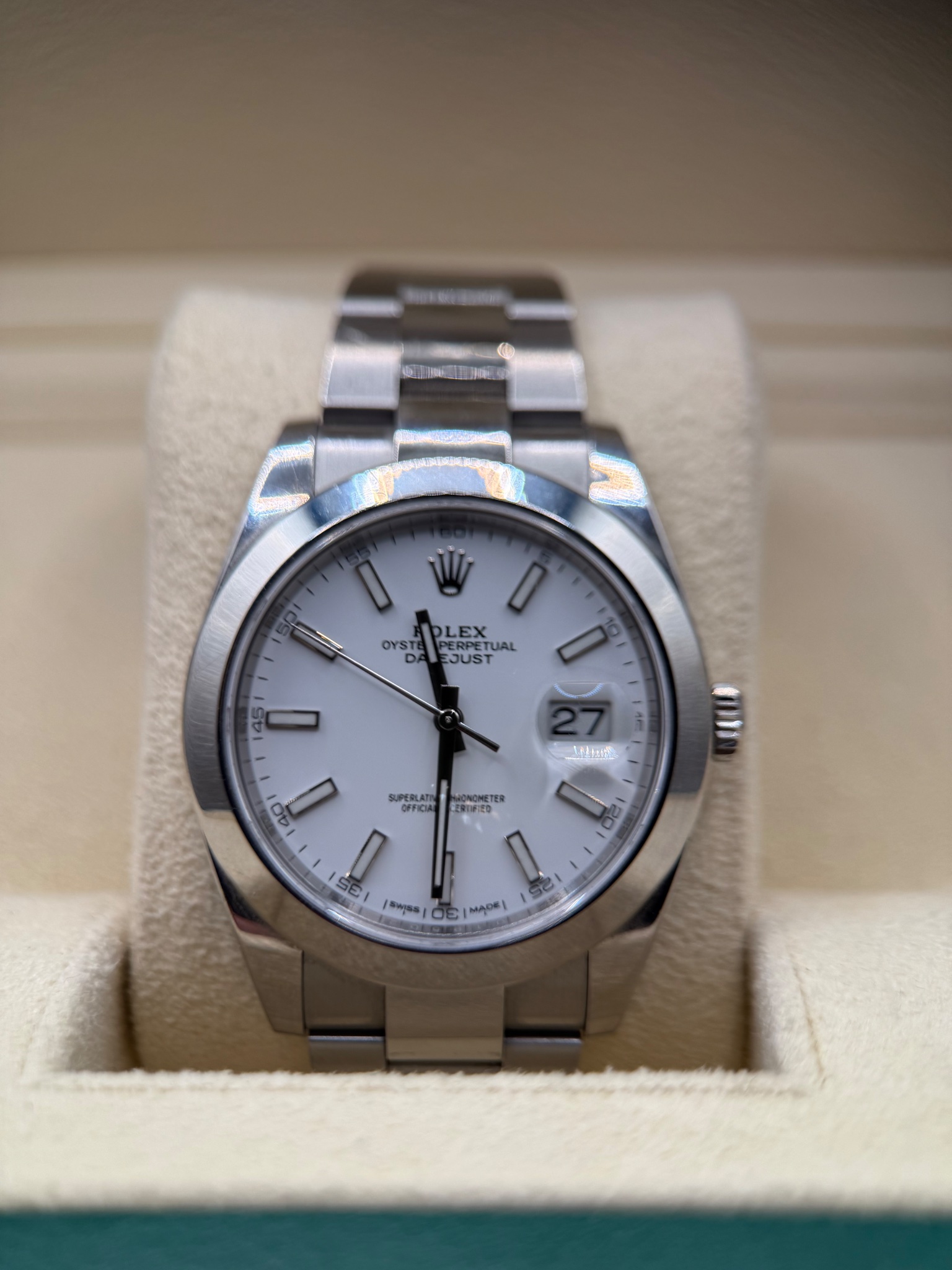Rolex Datejust 41 White Dial - photo 1